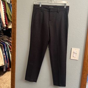 Liverpool Slim Leg Stretch Knit Trouser Dress Pants Gray Size 4 Petite